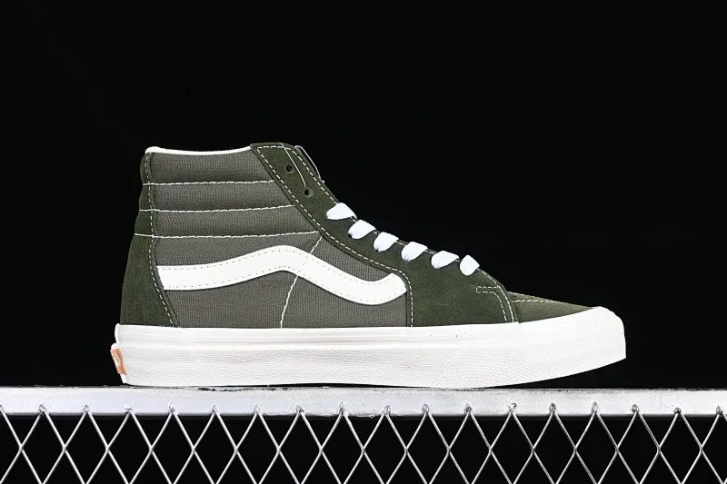 All categories Vans Vans series Vans Hi Vans high-top Vans SK8-Hi VR3 olive green Vans official Anaheim high-end branch high-top casual sneakers VN0005UN50K